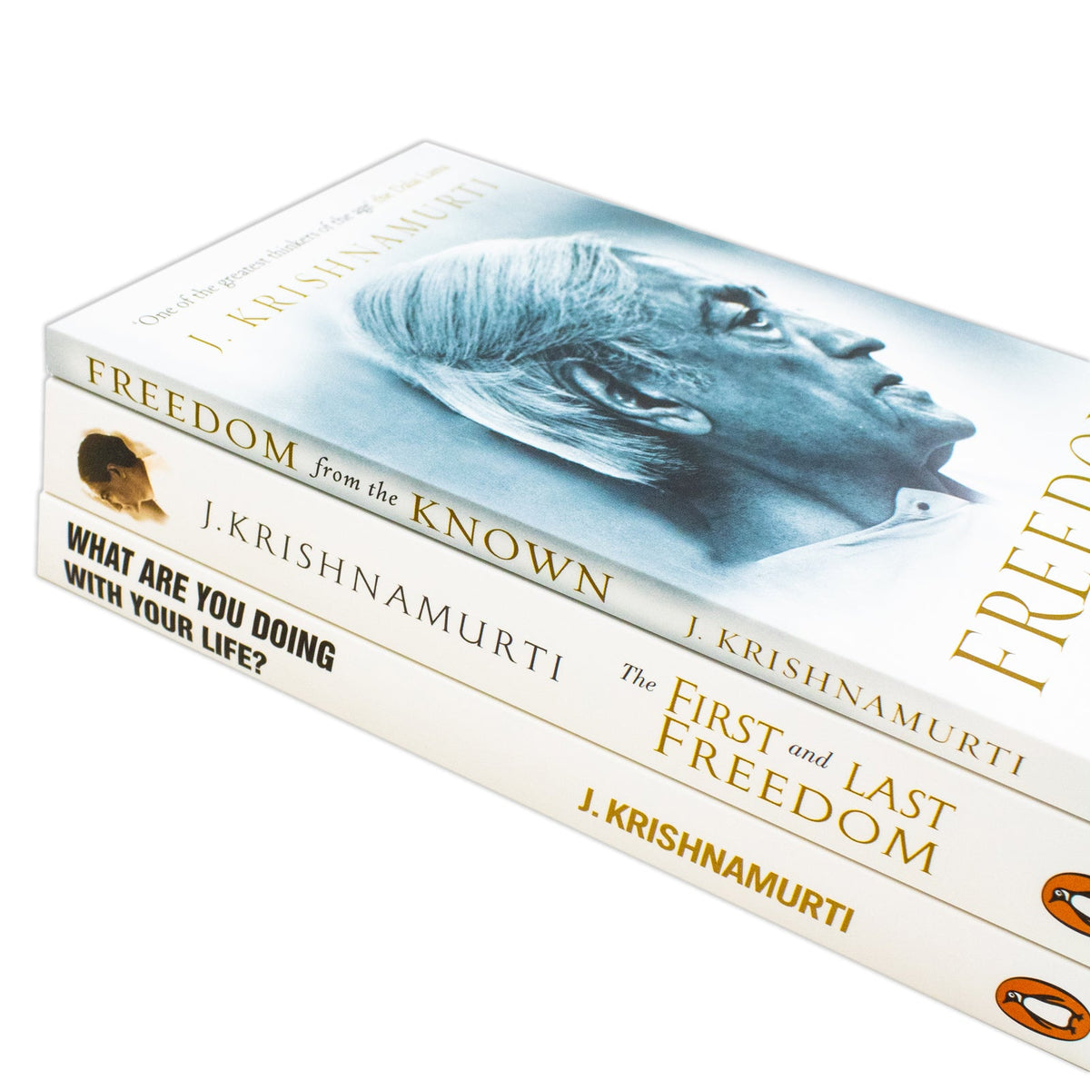 J Krishnamurti Finding Inner Freedom 3 Books Collection Set (Freedom from the Known, The First and Last Freedom, What Are You Doing With Your Life?)