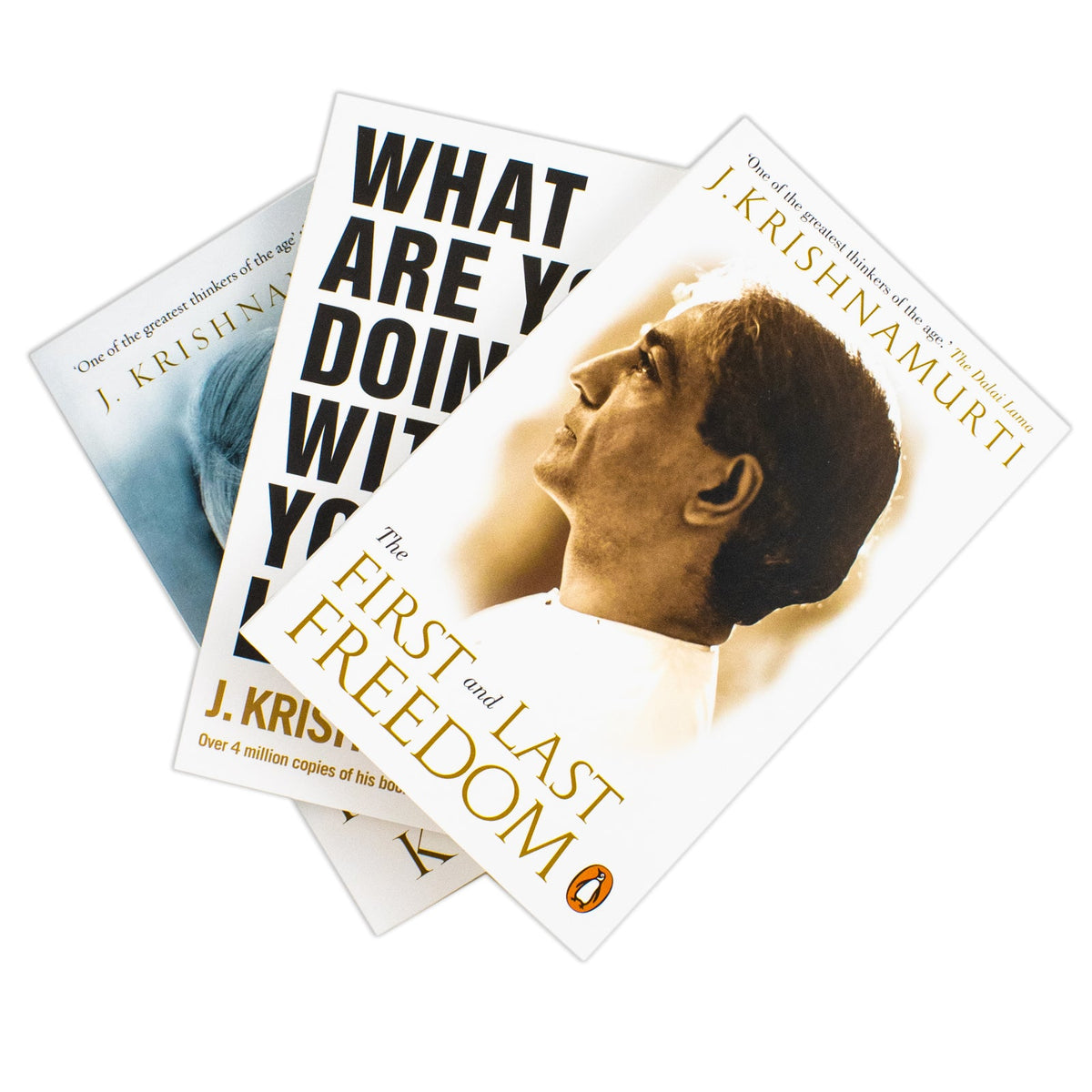 J Krishnamurti Finding Inner Freedom 3 Books Collection Set (Freedom from the Known, The First and Last Freedom, What Are You Doing With Your Life?)
