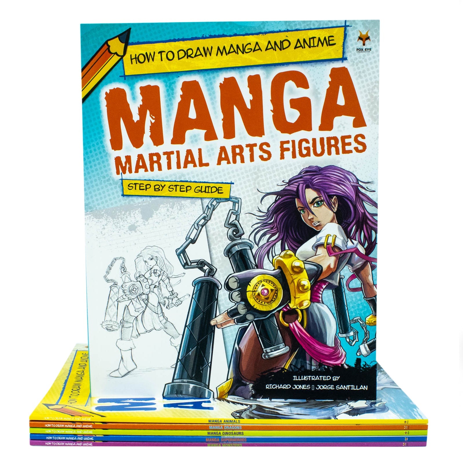 Step By Step Guide How To Draw Manga and Anime For Beginners 6 Books.. –  Fox Eye Publishing