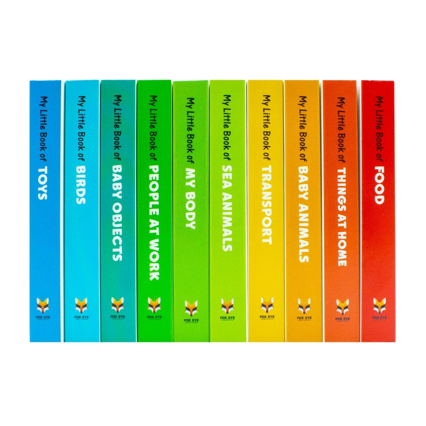 My Little Library – 10-Books Collection Set | Early Learning Board Books for Babies & Toddlers (Animals, Transport, Food, Toys, People & More)