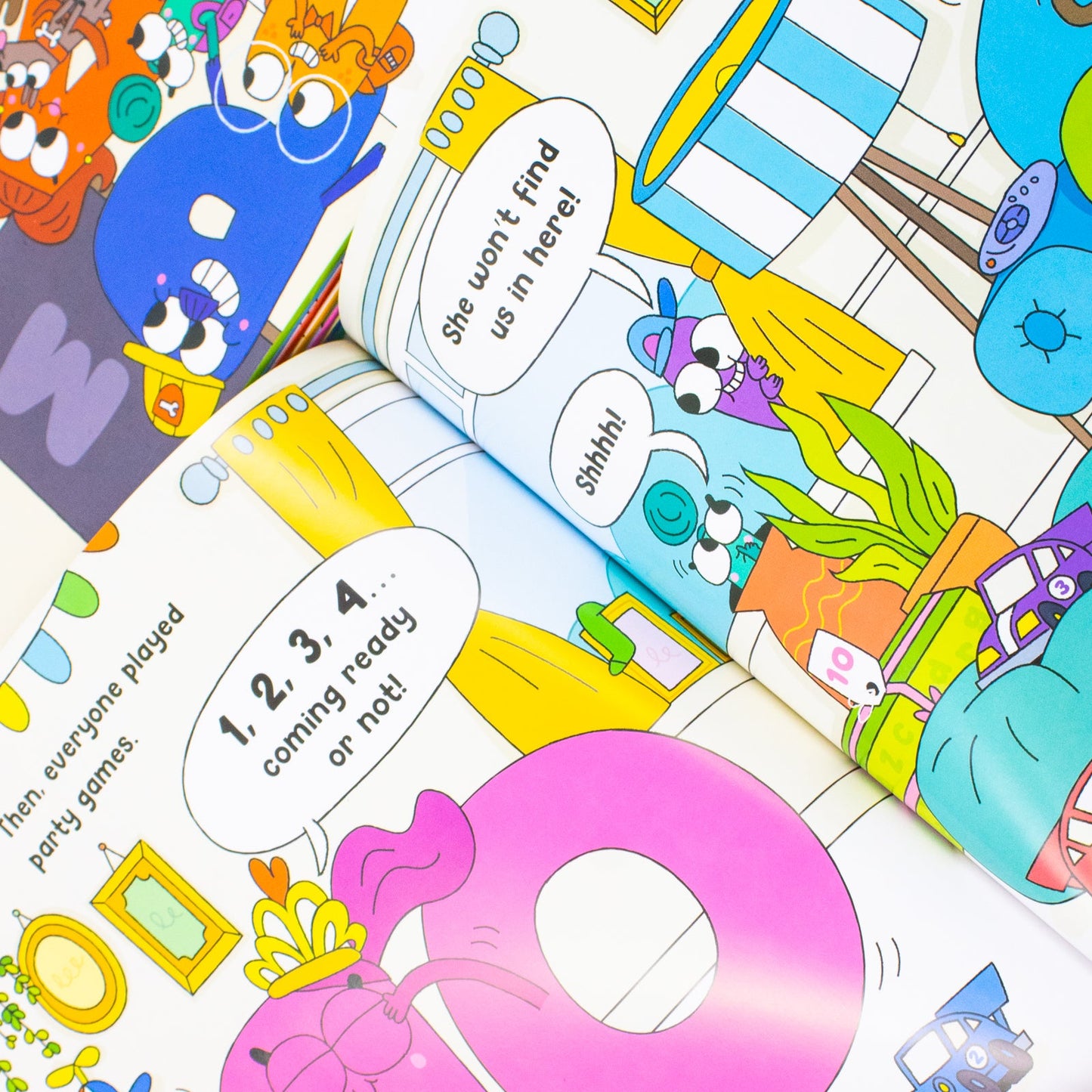 Learning Town 8 Book Set By Jessica Wren (A Birthday Bash,The Letter Hunt,Colour Me Happy,Time To Get In Space And More)