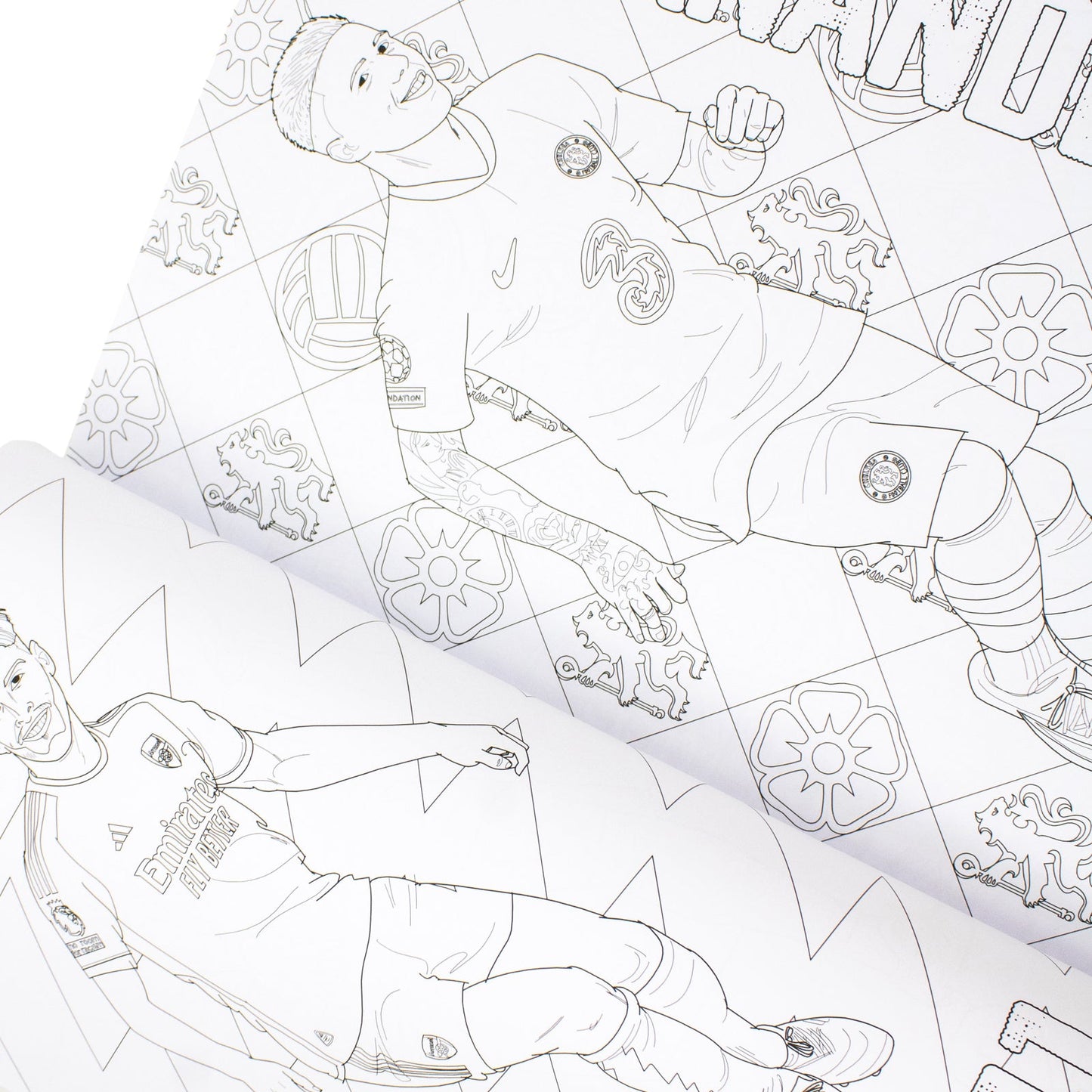 Football Superstars Colouring Book Featuring Ronaldo, Messi, Mbappe, Lamine Yamal, Declan Rice & Many More