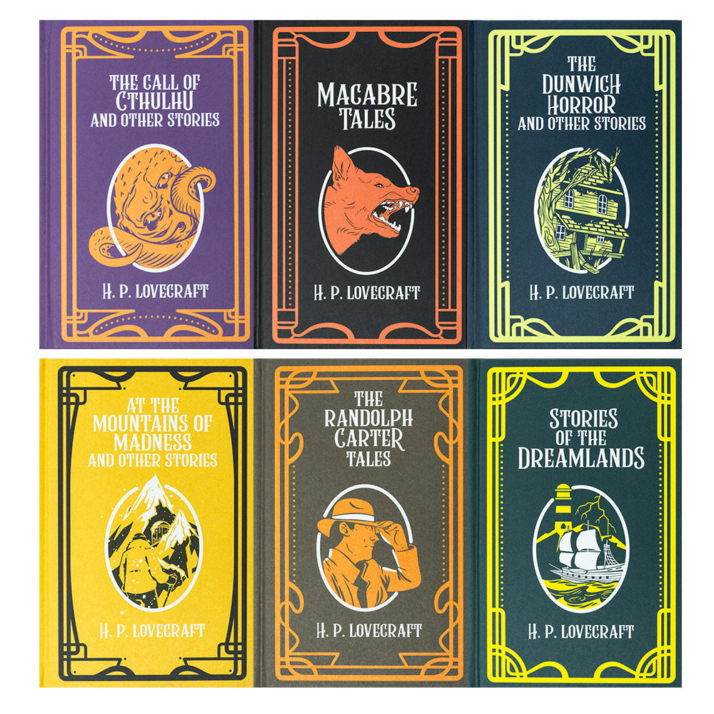 The H.P. Lovecraft 6 Book Hardback Collection: Macrabre Tales, Stories of the Dreamlands, The Randolph Carter Tales,The Call of Cthulhu & Other Stories